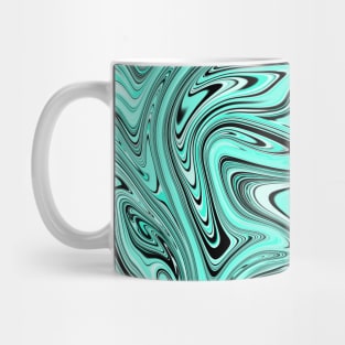 Psychedelic Turquoise Pattern Mug